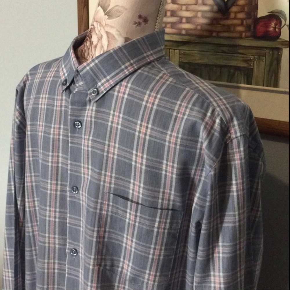 Primark Blue & Red Dress Shirt - Picture 3 of 9